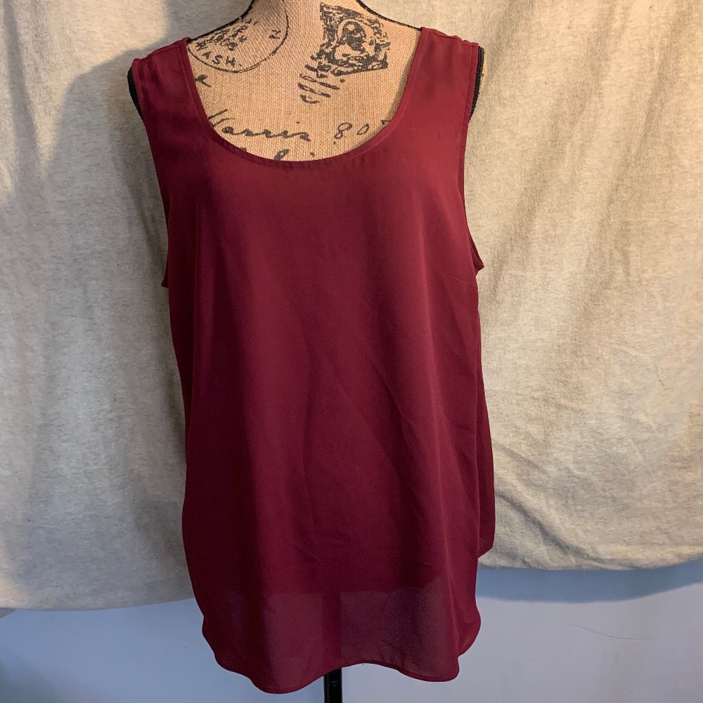 Alfani Polyester Shell Top Sleeveless Blouse